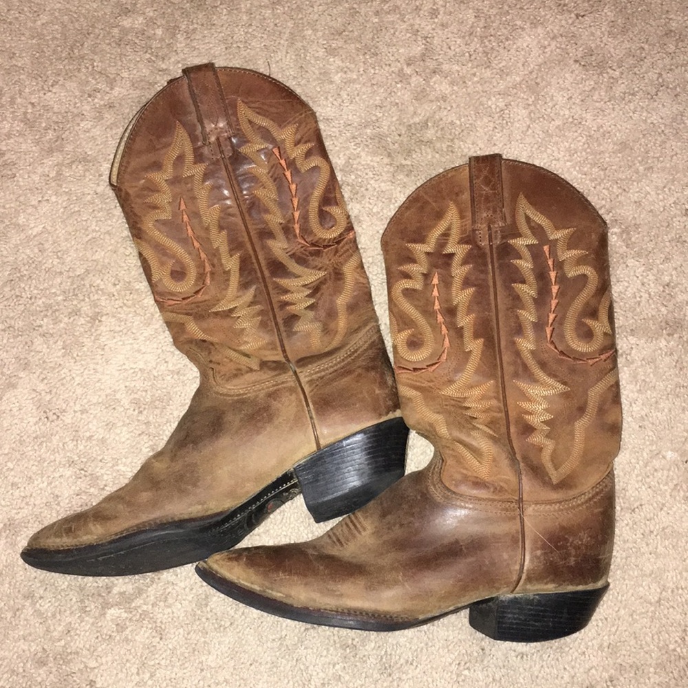 Leather Cowgirl Boots